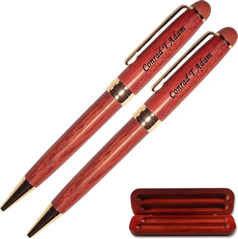 dayspring pens personalized rosewood   pencil set  matching