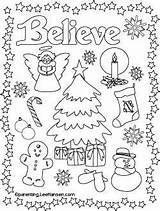 Christmas Pages Coloring Believe Poster Printable Parenting Leehansen Color Printables Teens Seniors Posters Sheets Adult Print Getcolorings Activity sketch template