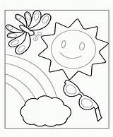 Coloring Summer Pages Preschool Season Printable Kids Toddlers Vacation Holiday Drawing Print Color Coloringhome Getdrawings Comments Pdf Getcolorings sketch template