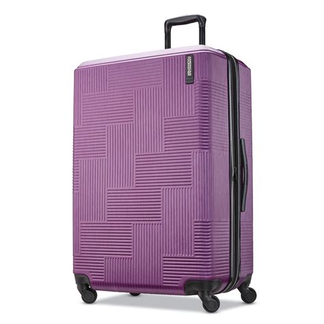 american tourister american tourister stratum xlt   hardside spinner checked luggage