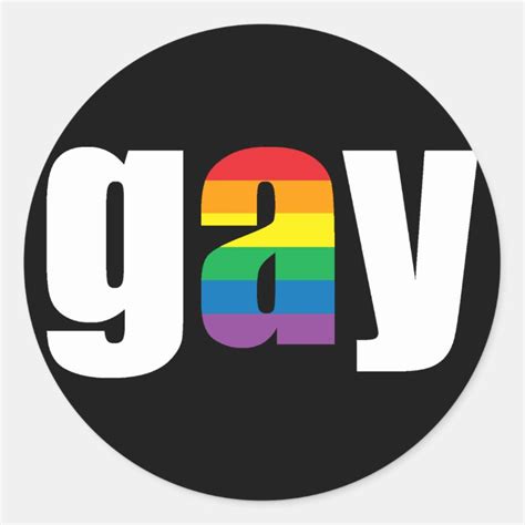 gay black sticker zazzle
