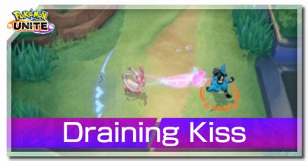 draining kiss sylveon move effect  cooldown pokemon unitegame
