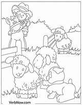 Sheep Coloring Flock Verbnow sketch template