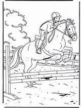 Jumping Fargelegg Funnycoloring Hester Annonse Coloring Pages Horses Advertisement sketch template