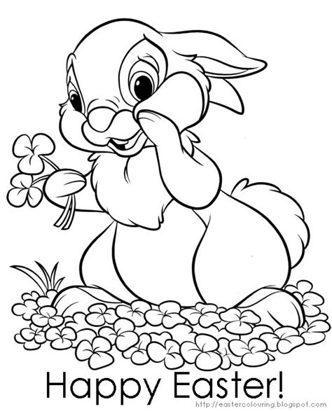 easter colouring coloring pictures  easter bunny