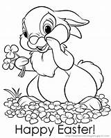 Easter Coloring Bunny Colouring Pages Print Printable Color Kids Disney Happy sketch template