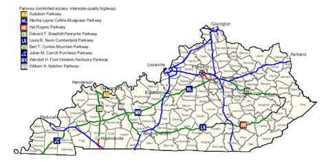 road map  kentucky highways
