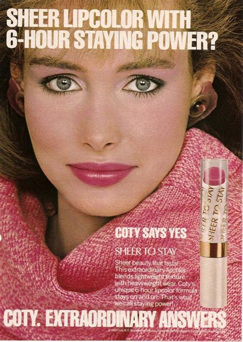 1984 coty lip color ad vintage makeup ads vintage