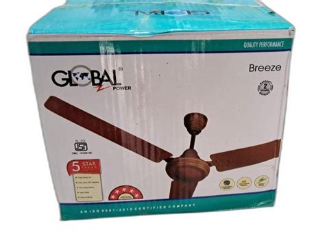 brown electricity global ceiling fan bmw  rpm   price   delhi