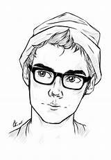 Sketch Boys Dylan Brien Glasses Lentes Eccentric Dibujos Caricaturas Junge Male Zeichnung Garçon Dessins Sad Brille Jungen Skizzen Ado Croquis sketch template