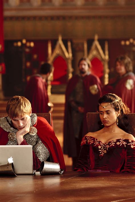 the single most reblogged bts shot in merlin history arthur and gwen