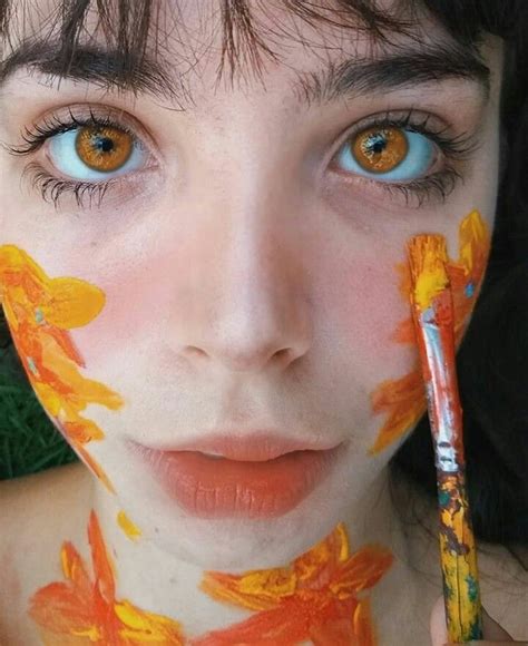 Pin By Kyon On Art Face Aesthetic Orange Aesthetic Aesthetic Makeup