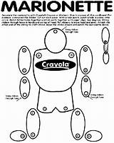 Marionette Coloring Crayola Pages Puppets La sketch template
