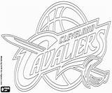 Cavaliers Cleveland Nba Emblema Kleurplaten Cavs Malvorlagen Kleurplaat Embleem Emblem Stampare sketch template