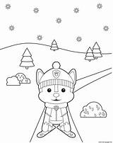 Coloring Skiing Paw Patrol Trees Through Puppy Pages Printable sketch template