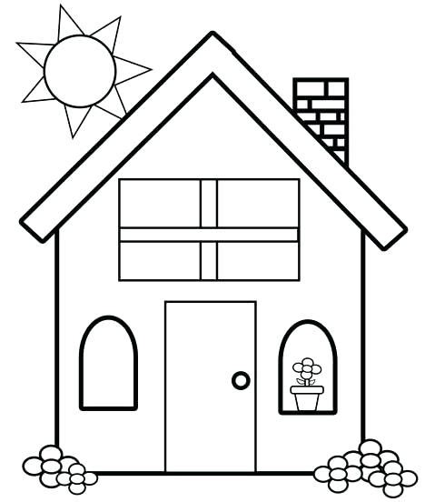 coloring picture  house