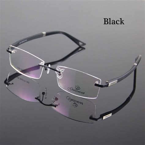 Rimless Glasses Frames Designer Rim Spectacles Men