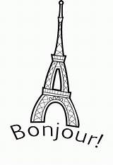 Frankreich French Ausmalbilder Eiffel Colouring ähnliche sketch template