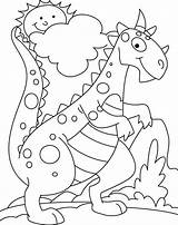 Coloring Pages Cute Dinosaur Dinosaurs Cartoon Popular Library Clipart Coloringhome sketch template