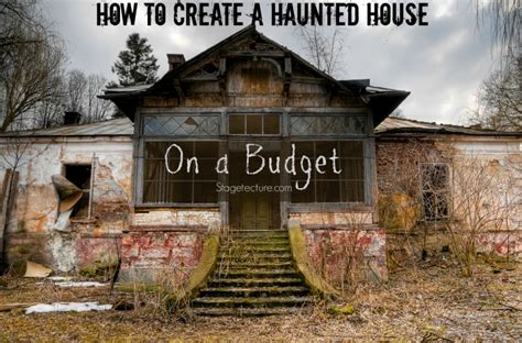 how to decorate your haunted house for halloween on a budget