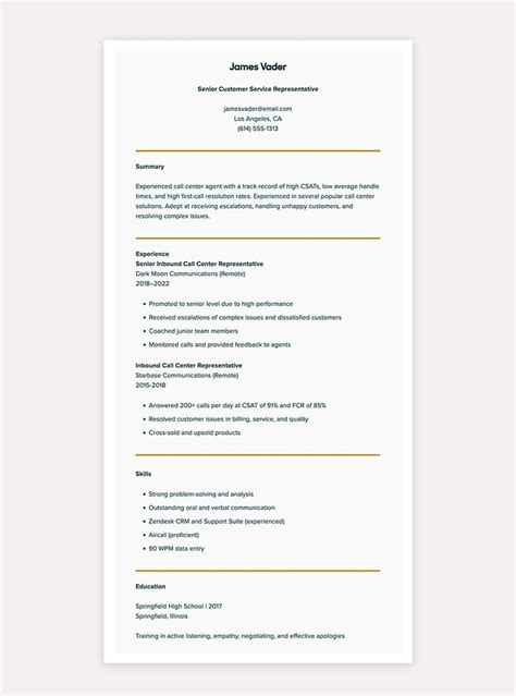 customer service resume examples  writing tips