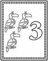 Animals Numbers Coloring Pages sketch template