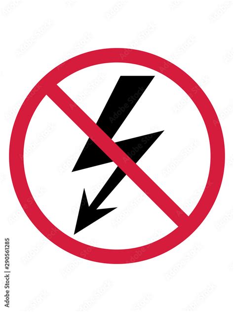 verboten kein strom zone elektrisch blitz energie starkstrom achtung vorsicht gefahr schild