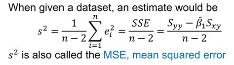 regression correct formula  mse cross validated