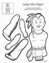 Coloring Indiens Indians Fiche Template Lenape Puppet Indien Pantin Coloriage Et Imprimer Dessin Cow Les Articule Boy Un Sur Boys sketch template