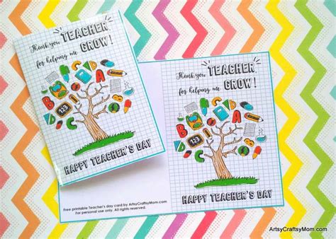 printable teacher appreciation cards