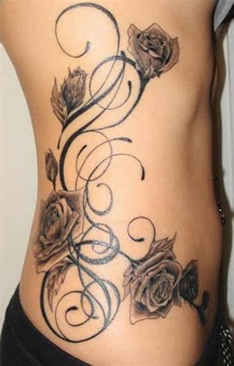 Beautiful Flower Tattoo And Vine Designs Picture Vine