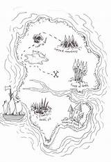 Map Treasure Pirate Coloring Island Pages Maps Kids Simple Sketch Popular Color Elements Sketchite sketch template