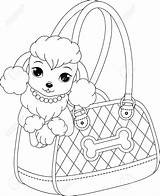 Poodle Coloring Pages Paris Dog Skirt Printable Poodles Drawing Yorkie Handbag Pink Color French Template Ca Getdrawings Cute Barbie Draw sketch template