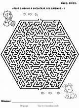 Labirintos Labirinto Atividade Imagem sketch template