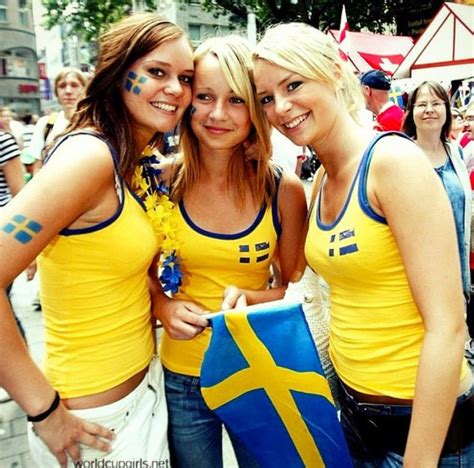 Hot Football Fans Football Girls Soccer Fans Swedish Women Swedish