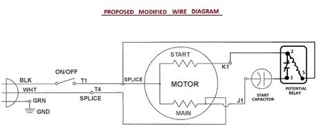 single phase capacitor start motor wiring diagram  wiring