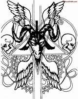 Satan Tattoo Evil Tattoos Girl Symbol Drawings Baphomet Sketches Sketch Jesus Deviantart Cliparts Clipart Wicca Choose Board Library Joker Clip sketch template