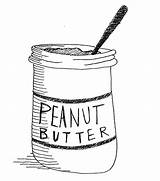 Peanut Butter Clipart Coloring Jelly Pages Cliparts Clip Library Ve sketch template