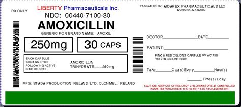 Dailymed Amoxicillin Amoxicillin Capsule