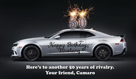 camaro wishes mustang happy birthday gallery  top speed