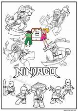 Lego Coloring Ninjago Pages Comments Dari Magiccolorbook Disimpan sketch template