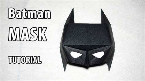 easy origami batman mask tutorial diy henry pham batman mask