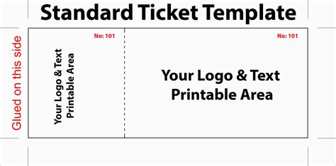 printable raffle ticket template   printable