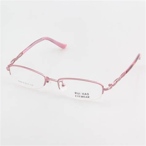 Fashion Eyeglasses Frame Women Half Rimless Glasses Frame