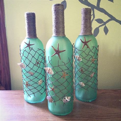 crafts  seashells  bottles  viral decoration diy glass bottle crafts glass bottle