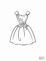 Coloring Dress Pages Beautiful Printable Dresses Color Colorir Para Wedding Drawing Vestido sketch template