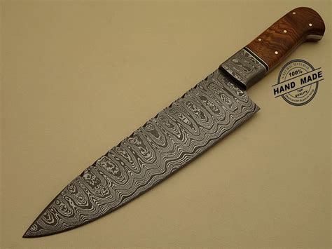 Professional Damascus Kitchen Chef’s Knife Custom Handmade
