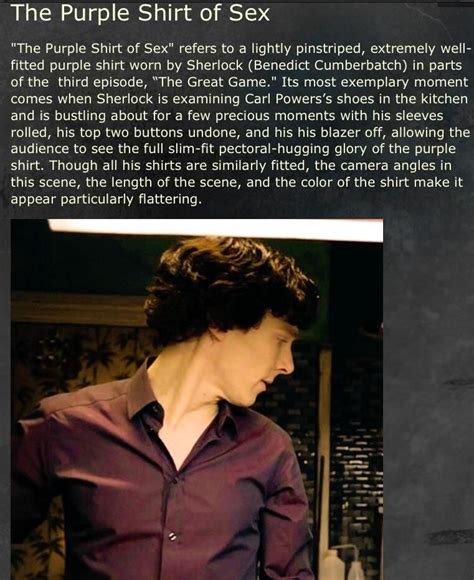 That Darn Shirt Sherlock Holmes Bbc Benedict Cumberbatch