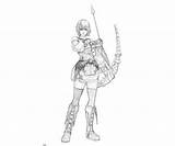 Female Ragnarok Odyssey Coloring Pages Weapon Another sketch template