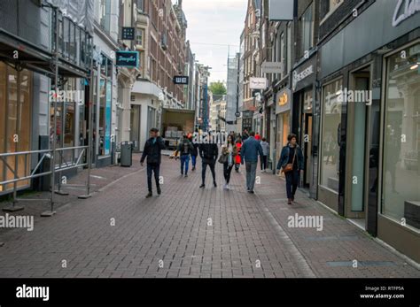 kalverstraat street  res stock photography  images alamy